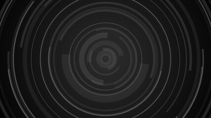Circle black gray technology Hi-tech  dark background. Abstract graphic digital future concept design.