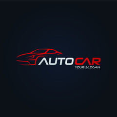 Car Garage Premium Concept Logo Design