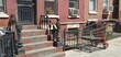 Old stoop and house in sunset brooklyn
