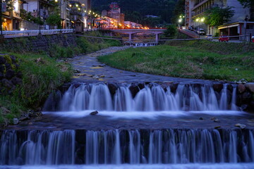  Japanese traditional landscape of  Onsen town in Japan, Shibu-onsen, Nagano