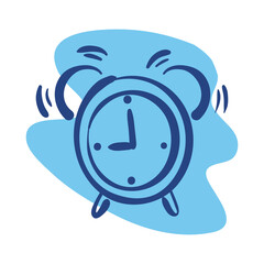 Sticker - alarm clock line style icon