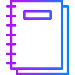 Wall Mural - Notebook icon