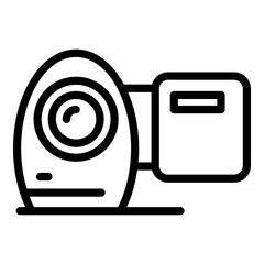 Poster - Handy cam icon. Outline handy cam vector icon for web design isolated on white background