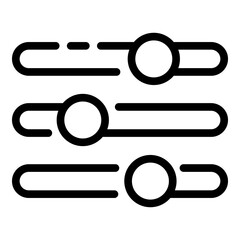 Poster - Volume equalizer icon. Outline volume equalizer vector icon for web design isolated on white background