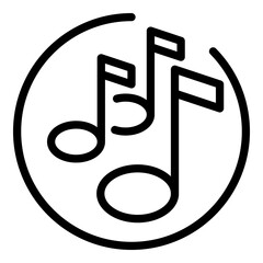 Poster - Multimedia playlist icon. Outline multimedia playlist vector icon for web design isolated on white background
