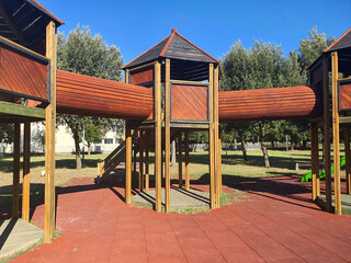 games for children in a public park