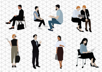 business people silhouettes