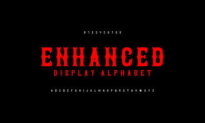 Leinwandbilder - Typography elegant. Vector illustration word. Typeface design a to z.