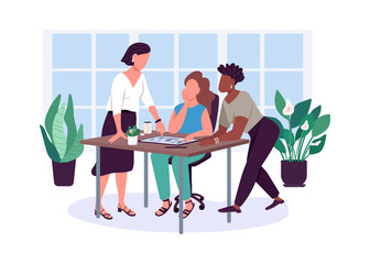 Women friendship flat color vector faceless characters. Girlfriends. Office relationship. Sharing problems. Female friends isolated cartoon illustration for web graphic design and animation