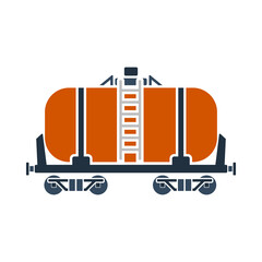 Sticker - Oil Railway Tank Icon