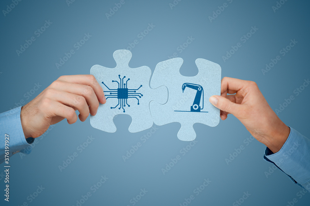 Industry 4 0 Concept With Ai And Robotics Stock Photo Adobe Stock