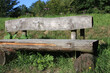 © Klaus Nowottnick - Ruhe-Sitzbank, Rastbank, Ruhebank, Sitzbank, Kleinschmalkallden, Thueringen, Deutschland, Europa