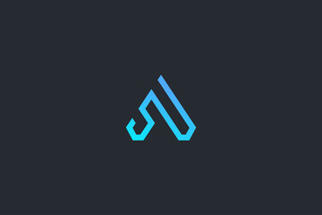Technology Letter A Logo Template