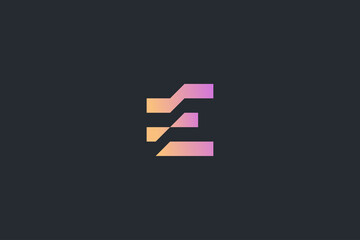 Technology Letter E Logo Template