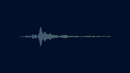 Fototapete - equalizer bars in waveform audio spectrum.