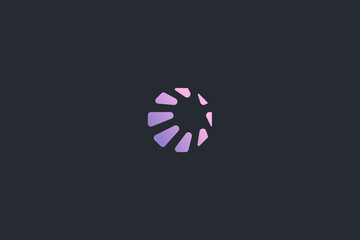technology letter o logo template