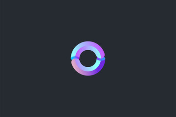 Technology Letter O Logo Template