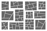 Fototapeta  - Templates collage frames for photo or comics. Vector set