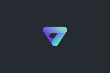 Technology Letter V Logo Template