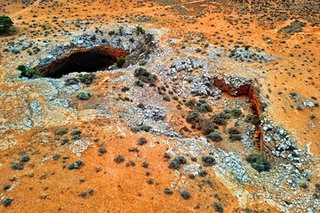 Canvas Print - Huge sinkhole leading to the underground cave