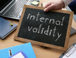Internal validity is shown on the conceptual business photo