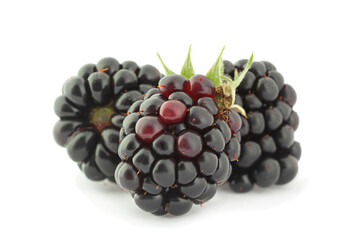 Canvas Print - Blackberry fruit closeup