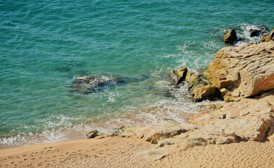 Transparent waters of the Mediterranean Sea, natural landscape to relax