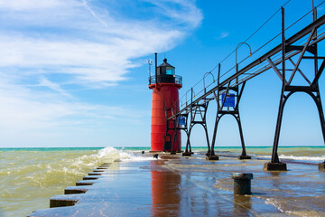 Wall Mural - South Haven South Pierhead Light