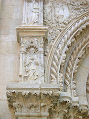 Poster - Italy, Marche, Tolentino, Saint Nicolas Basilica frontal decorations.