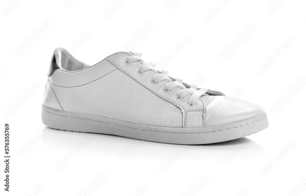 Casual male shoe on white background