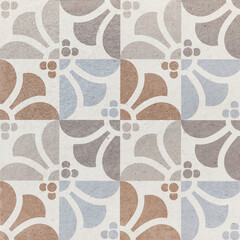 seamless geometric pattern, Retro tile design 