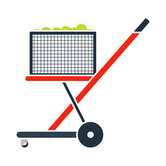 Poster - Tennis Cart Ball Icon