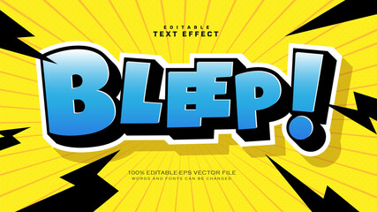 Fun Cartoon Bleep text Style Effect