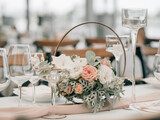 Fototapeta Zwierzęta - wedding reception table setting