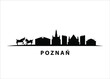 Poznań Skyline Black Vector City Graphic Silhouette