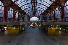 View Inside The Atrium Of The Antwerp Central Train Station