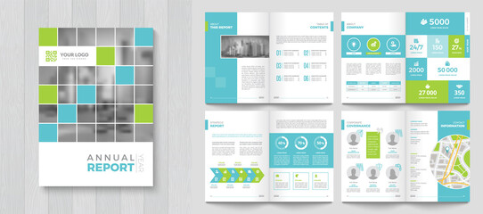Wall Mural - corporate annual report with a cover. brochure, folder, presentation, leaflet. a4 format.