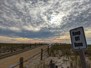 sign on the beach