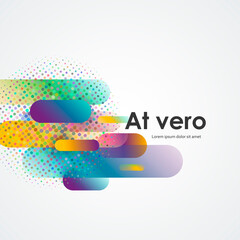 Aufkleber - Flat dynamic shapes in minimalistic style. Abstract trendy liquid background. Abstract background modern hipster futuristic graphic