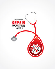 Wall Mural - Sepsis Awareness Month observed in September 13th