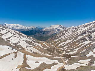 Wall Mural - Mountain photos taken with drone