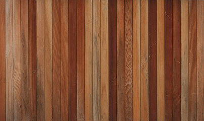 Wall Mural - texture of brown wooden planks as background
