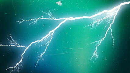 Wall Mural - Black Blue and Green Lightning Background Design