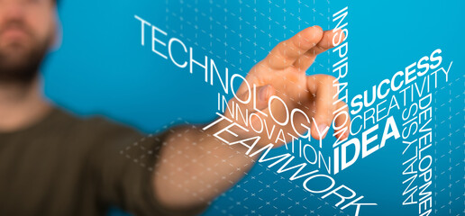 Poster - industrie 4 future robot automation ai future digital