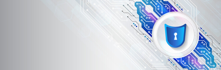 Poster - Data protection, privacy, and internet security concept. Cybersecurity for business and internet project. Vector illustration of a data security services.