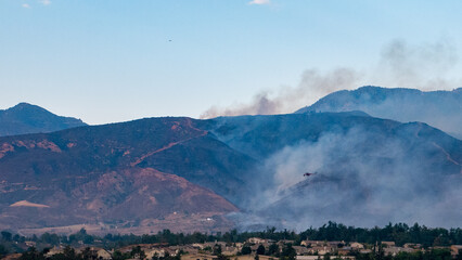 El Dorado Wildfire Day 2, View from Yucaipa BLVD