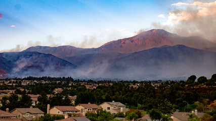 El Dorado Wildfire Day 2, View from Yucaipa BLVD