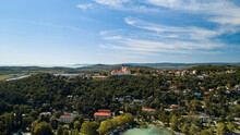 Hungary - Tihany Peninsula With The Tihanyi Abbey From From View