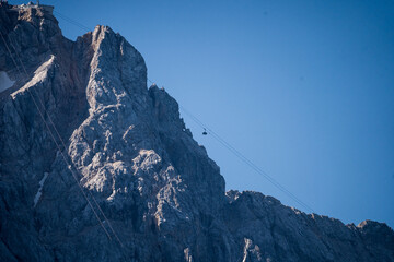 Wall Mural - view on the beautiful zugspitze mountain and the eibsee