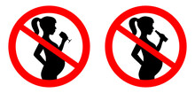 Do Not Drink Sign For Pregnant Women